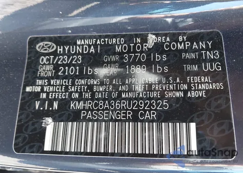 2024 Hyundai Venue Limited from USA, damaged, VIN KMHRC8A36RU292325
